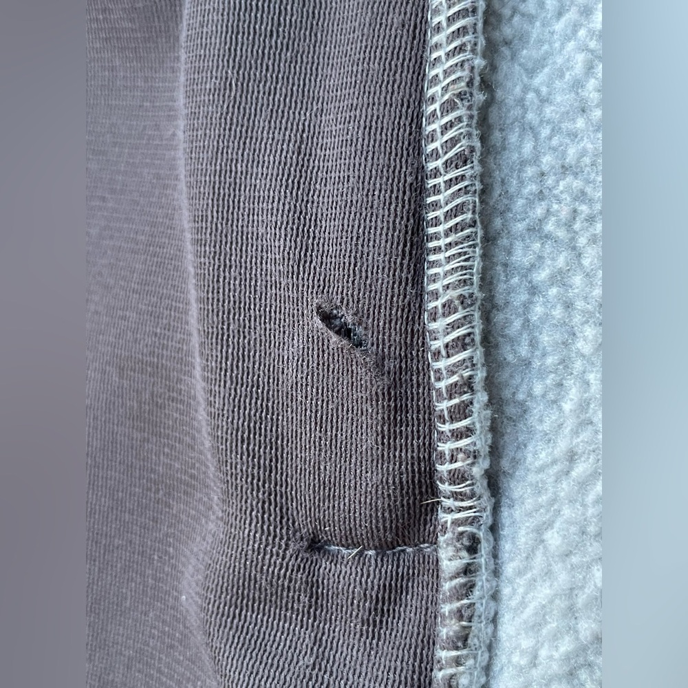 The North Face Hooded Polartec Fleece Jacket Coat Womens SMALL Grey Gray - Picture 16 of 16